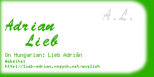 adrian lieb business card
